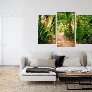 Peinture en plusieurs parties Chemin Dans Une Forêt Tropicale 3D – Image 6