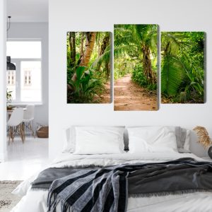 Peinture en plusieurs parties Chemin Dans Une Forêt Tropicale 3D – Image 7