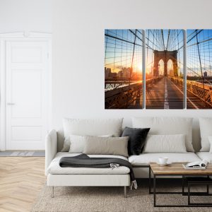 Peinture en plusieurs parties Pont De Brooklyn À New York – Image 6