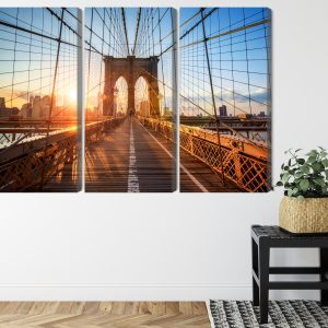 Peinture en plusieurs parties Pont De Brooklyn À New York – Image 8