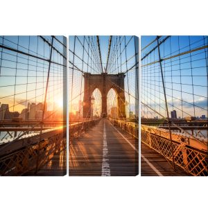 Peinture en plusieurs parties Pont De Brooklyn À New York – Image 2