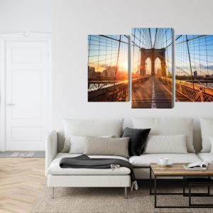 Peinture en plusieurs parties Pont De Brooklyn À New York – Image 6