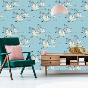 Papier Peint Cygnes Volants – Image 6