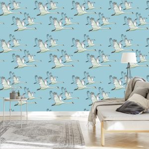 Papier Peint Cygnes Volants – Image 3