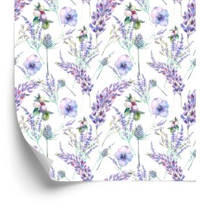 Papier Peint Plantes De Lavande Violette – Image 2
