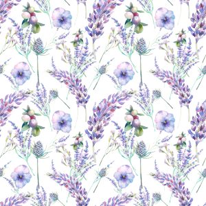 Papier Peint Plantes De Lavande Violette – Image 1