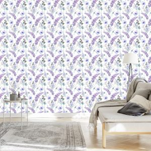 Papier Peint Plantes De Lavande Violette – Image 3