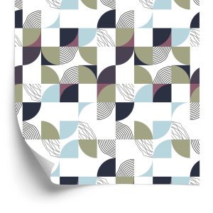 Papier Peint Abstraction Géométrique Colorée – Image 2