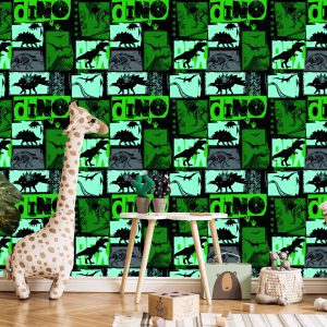 Papier Peint Chambre Des Jeunes Avec Des Dinosaures – Image 5