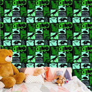 Papier Peint Chambre Des Jeunes Avec Des Dinosaures – Image 6