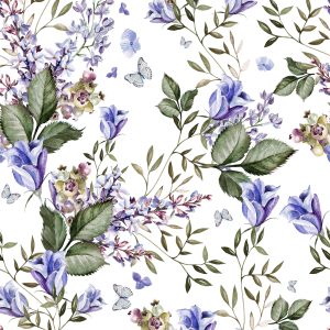 Papier Peint Papillons Parmi La Lavande – Image 1