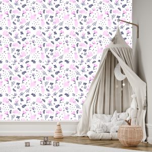 Papier Peint Pour Les Enfants - Chats Roses Endormis – Image 3