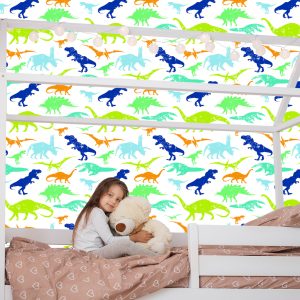 Papier Peint Chambre D'enfant De Dinosaures Colorés – Image 7