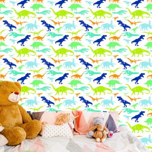 Papier Peint Chambre D'enfant De Dinosaures Colorés – Image 6