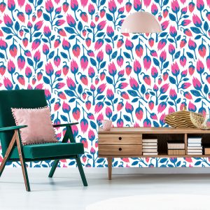 Papier Peint Fleurs De Style Rétro – Image 6