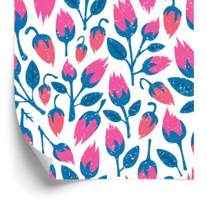 Papier Peint Fleurs De Style Rétro – Image 2