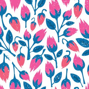 Papier Peint Fleurs De Style Rétro – Image 1