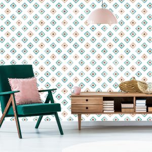 Papier Peint Motifs Géométriques Colorés – Image 6