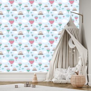 Papier Peint Ballons Au-Dessus Des Montagnes – Image 3
