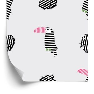 Papier Peint Pour Les Enfants - Toucans Et Feuilles – Image 2