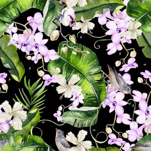 Papier Peint Pour Salon Orchidées Nature Fleurs Plantes – Image 1