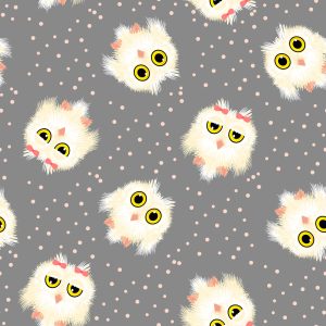Papier Peint Hiboux Sur Le Fond Des Points – Image 1