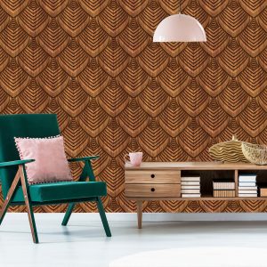 Papier Peint Ornement 3D En Bois – Image 6