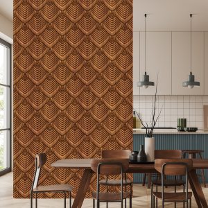 Papier Peint Ornement 3D En Bois – Image 4
