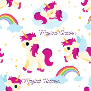 Papier Peint Pour Les Enfants - Licornes Magiques – Image 1