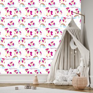 Papier Peint Pour Les Enfants - Licornes Magiques – Image 3