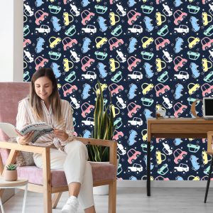 Papier Peint Dans La Chambre D'enfant Star Cars Colorée – Image 7