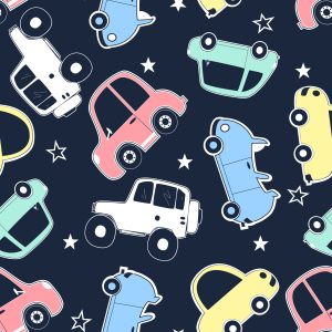 Papier Peint Dans La Chambre D'enfant Star Cars Colorée – Image 1