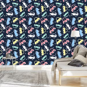 Papier Peint Dans La Chambre D'enfant Star Cars Colorée – Image 3