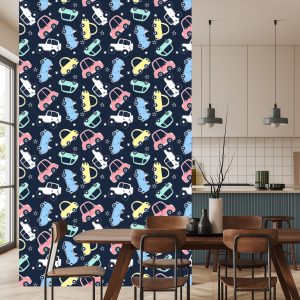 Papier Peint Dans La Chambre D'enfant Star Cars Colorée – Image 4