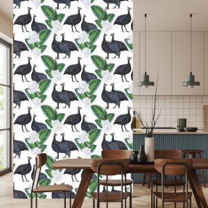 Papier Peint Oiseaux Et Plantes Exotiques – Image 4