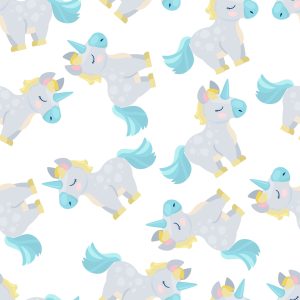 Papier Peint Pour Les Enfants - Licornes Endormies – Image 1