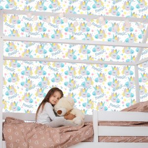 Papier Peint Pour Les Enfants - Licornes Magiques Endormies – Image 7