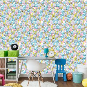 Papier Peint Pour Les Enfants - Licornes Endormies – Image 4
