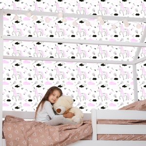 Papier Peint Pour Les Filles Licornes Nuages ​​Diamants – Image 7