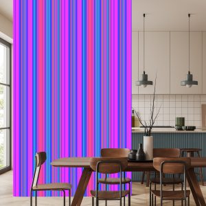 Papier Peint Salon De Bureau À Rayures Colorées Modernes – Image 4