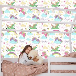 Papier Peint Pour Les Enfants - Licornes Magiques – Image 7
