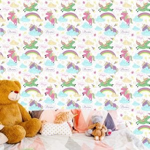 Papier Peint Pour Les Enfants - Licornes Magiques – Image 6