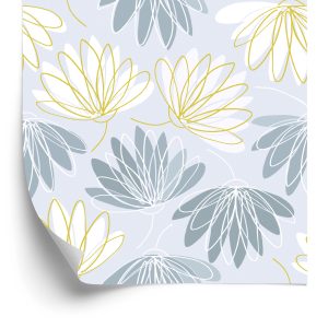Papier Peint Nénuphars Comme Dessiné – Image 2