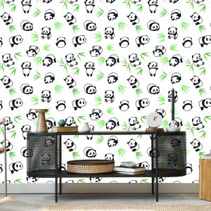 Papier Peint Pandas Parmi Le Vert – Image 5