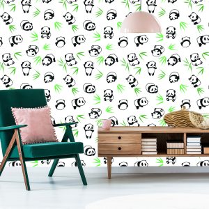 Papier Peint Pandas Parmi Le Vert – Image 6