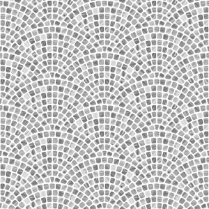 Papier Peint En Nuances De Gris, Une Mosaïque Pour Un Salon – Image 1