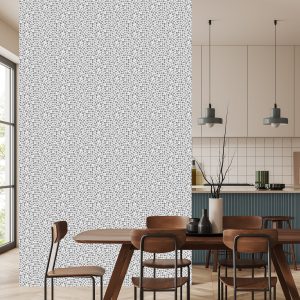 Papier Peint En Nuances De Gris, Une Mosaïque Pour Un Salon – Image 4