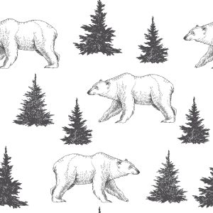 Papier Peint Arbre Des Ours Polaires – Image 1