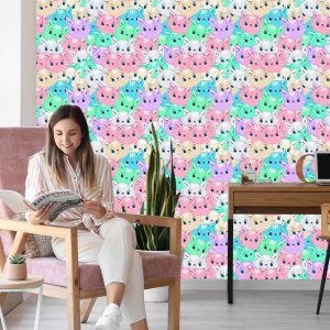 Papier Peint Pour Les Enfants - Chats Multicolores – Image 7