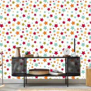 Papier Peint Pour Les Enfants - Étoiles Colorées – Image 5